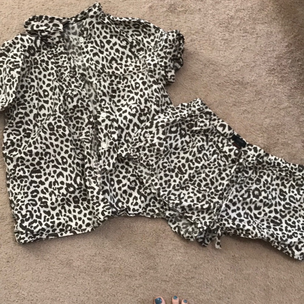 Button down J Crew PJs